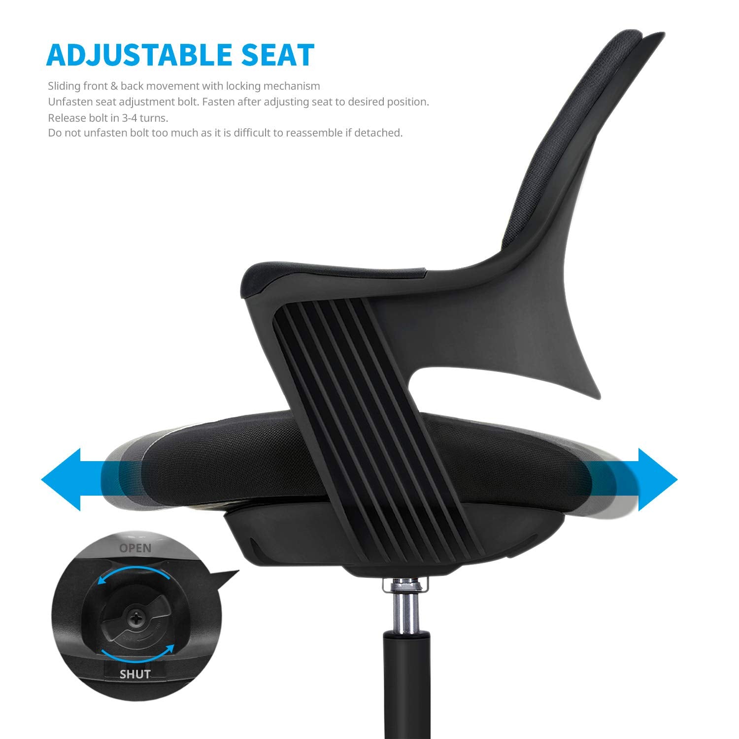 Ergonomic Kids Desk Chair with Footrest