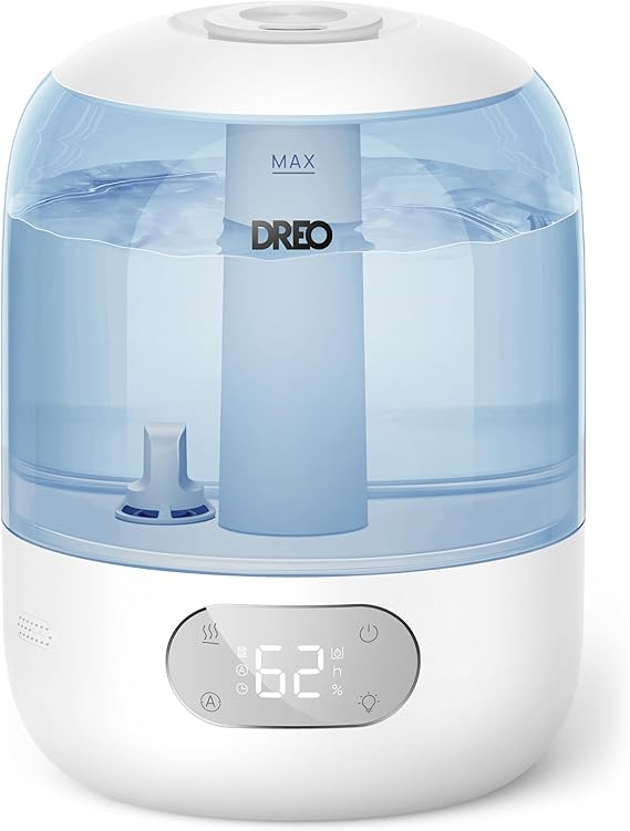Humidifiers for Bedroom, 3L Top Fill 30H & 26dB Quiet Runtime for Large Room