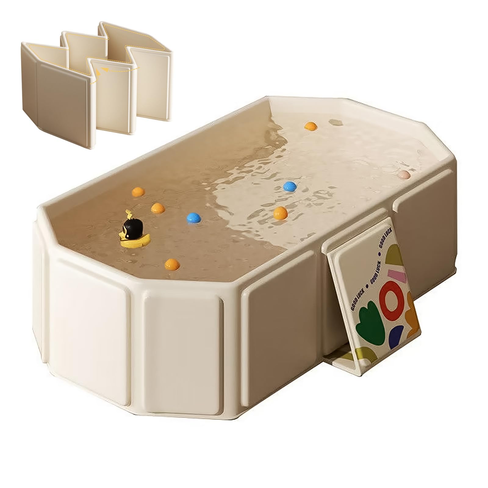 Collapsible Baby Bathtub, Portable & Foldable Bathtub for Newborns