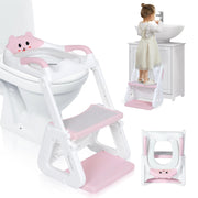 Potty Training Seat, 2-IN-1 Toddler Potty Training Toilet with Step Stool