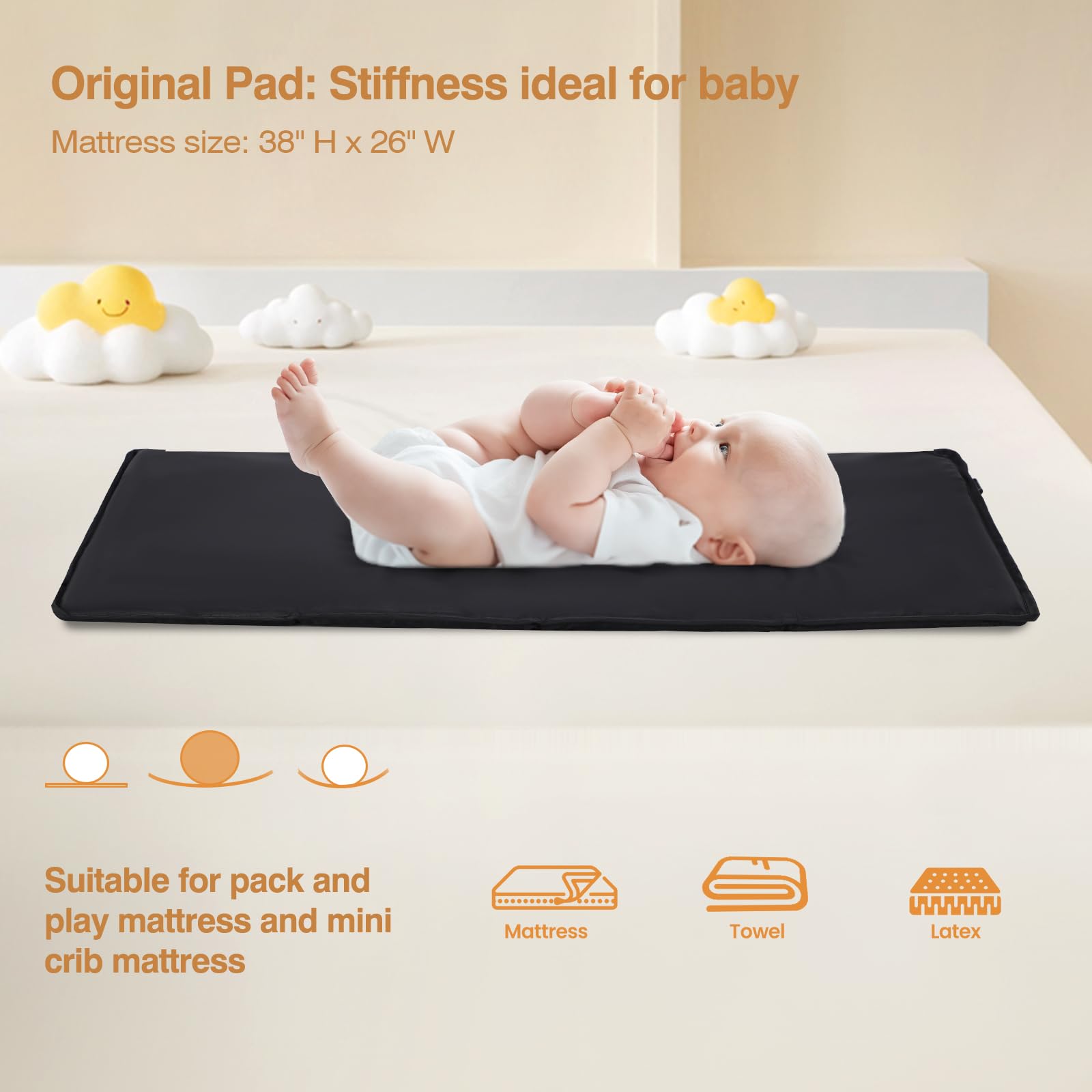 4-in-1 Pack and Play with Bassinet and Toy Bar