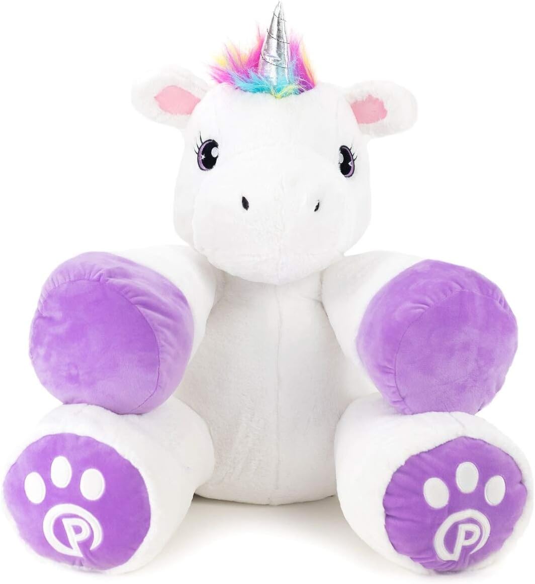 Plushible Poppy The Unicorn Stuffed Animal, 44" Plush Unicorn Toy for Girls & Boys