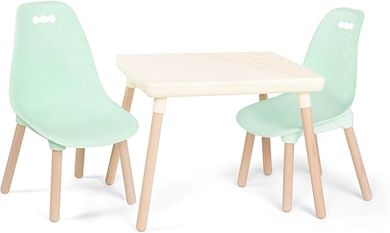 Table and Chair Set – Furniture For Toddlers – 1 Craft Table & 2 Chairs –