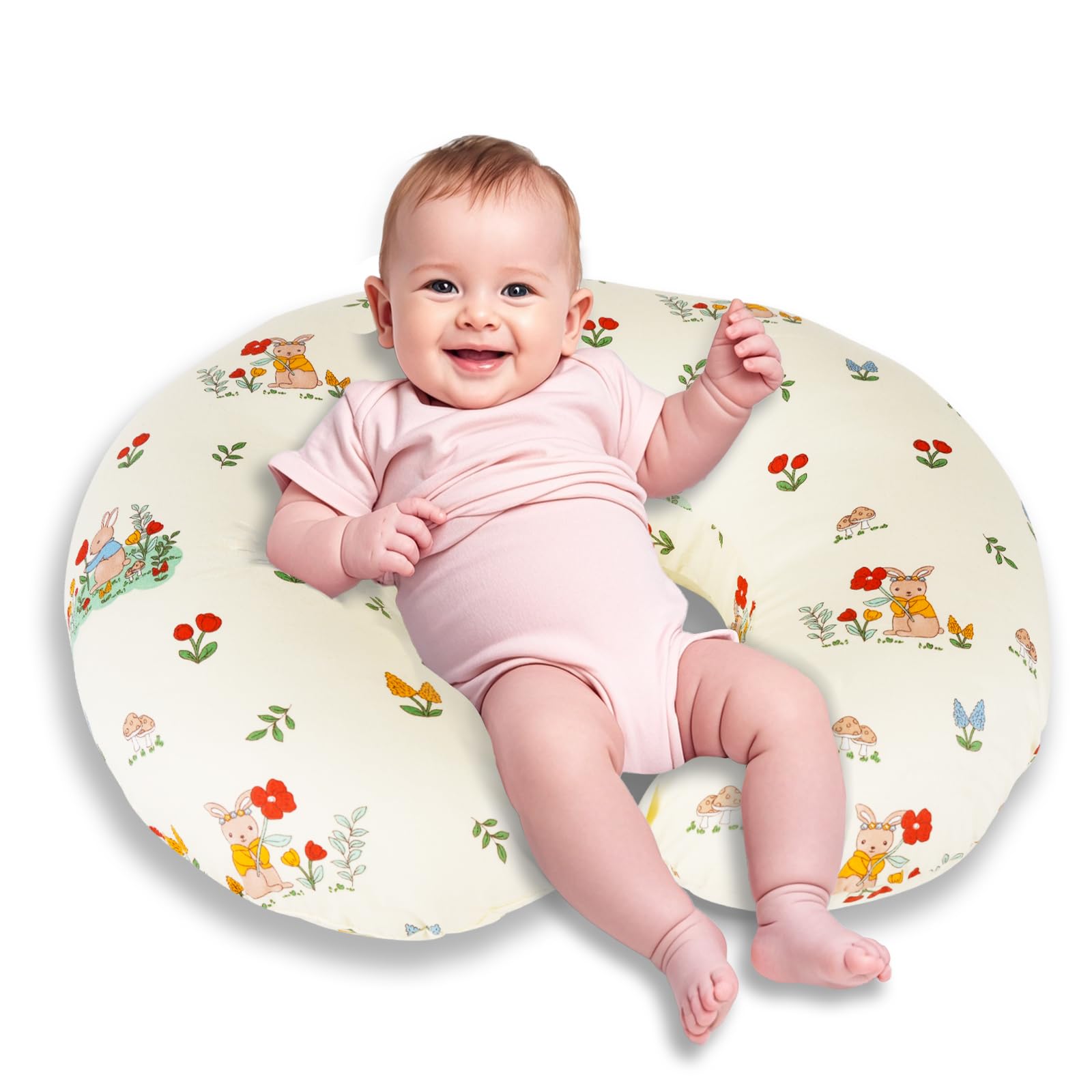 Nursing Pillow, Breastfeeding Pillows with Standard Size Removable Cover