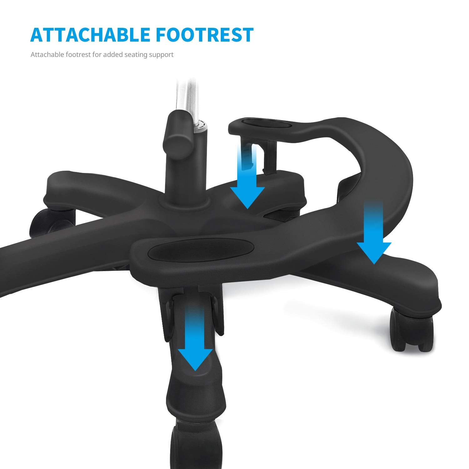 Ergonomic Kids Desk Chair with Footrest