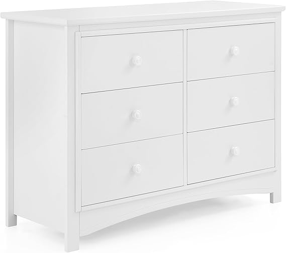 Perry 6 Drawer Dresser - Greenguard Gold Certified, Moonstruck Grey