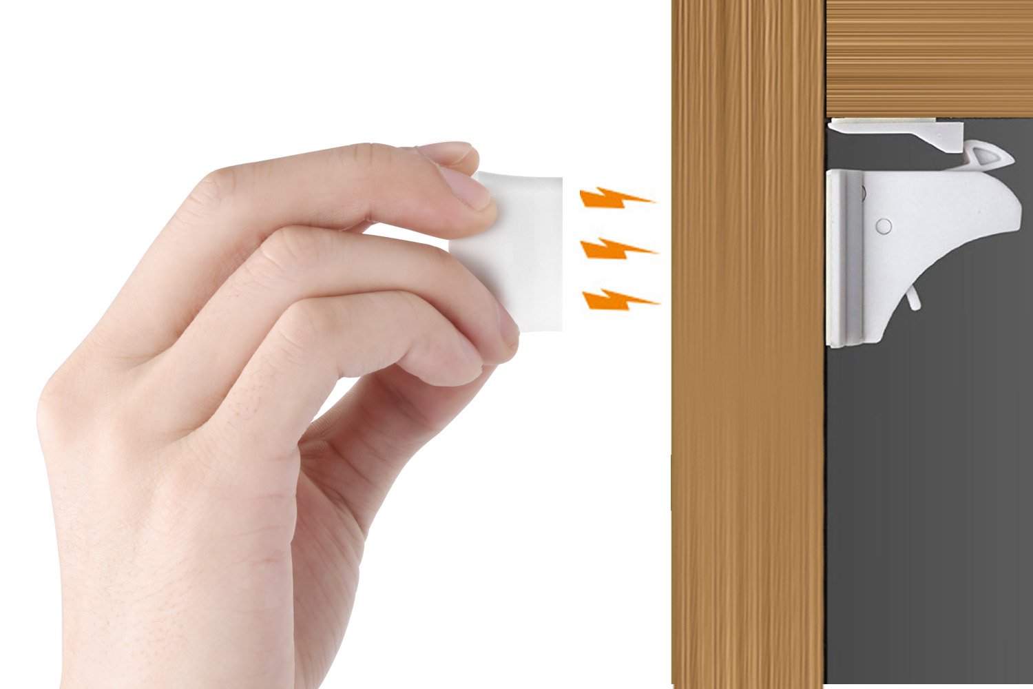 Magnetic Locks for Cabinets & Drawers (40 Locks and 4 Keys)