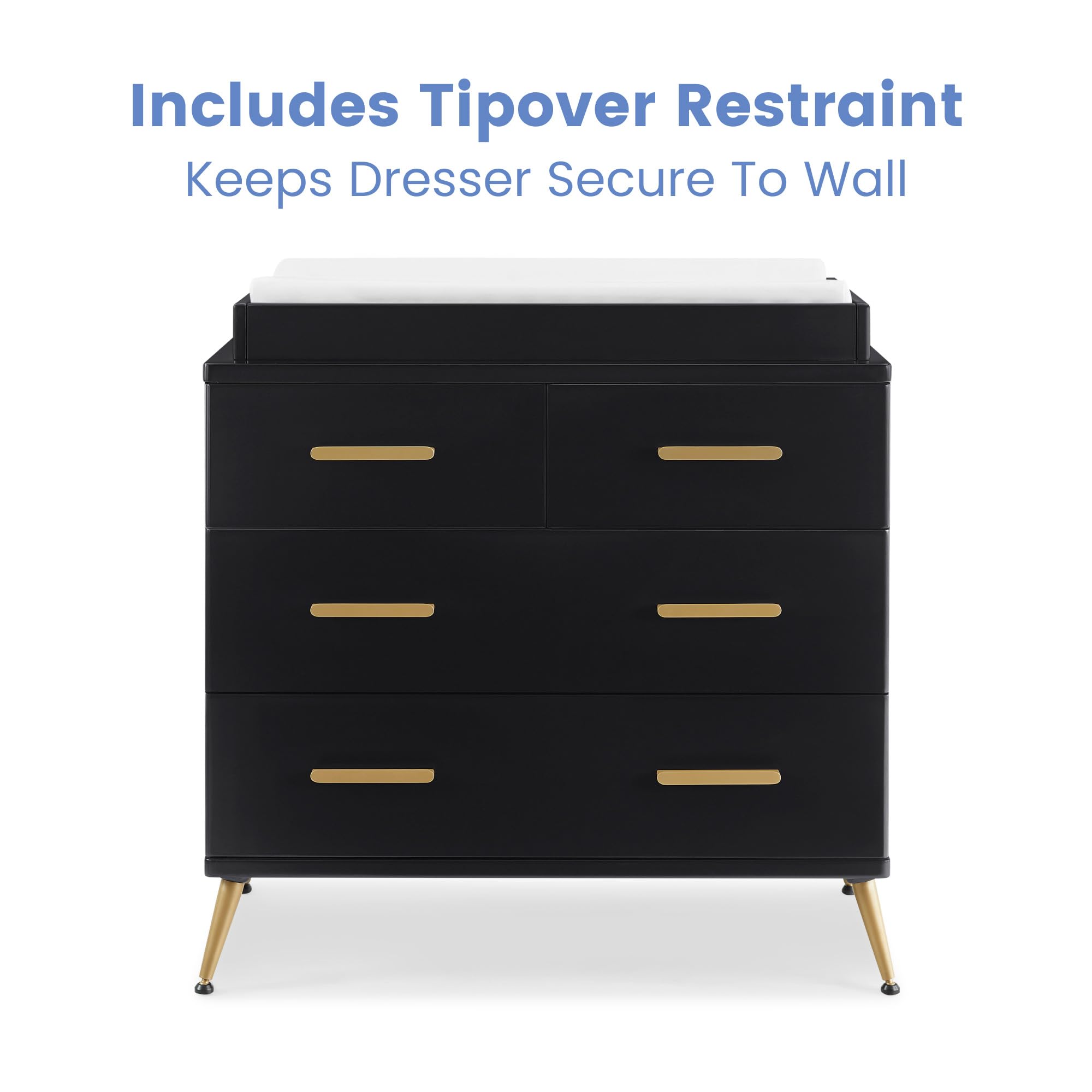 4 Drawer Dresser with Changing Top