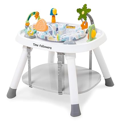 4-in-1 Baby Activity Center | 3 Stage Grow Stationary Standing Toddler Play Table