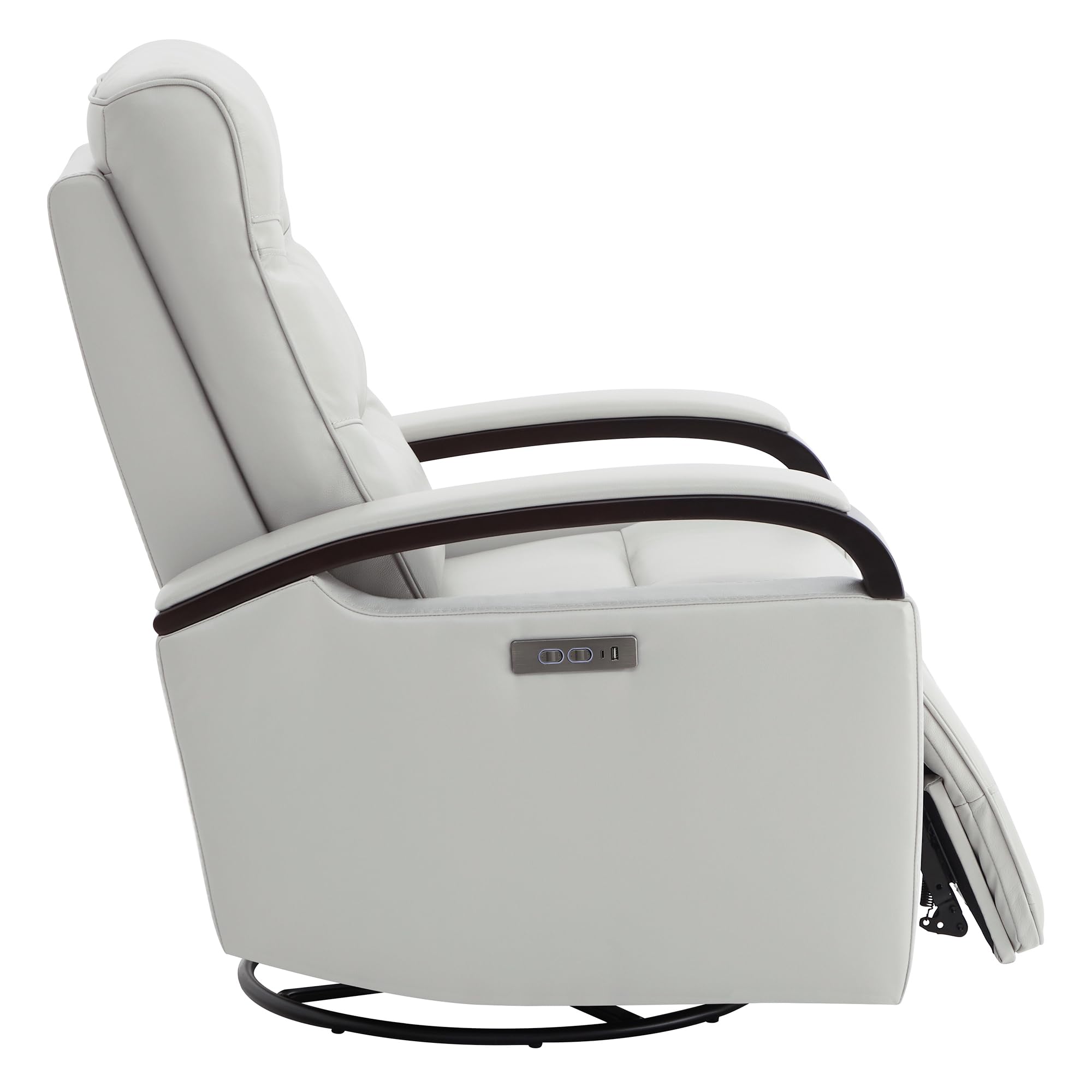 Leather Power Swivel Glider Rocker Recliner, FSC Certified