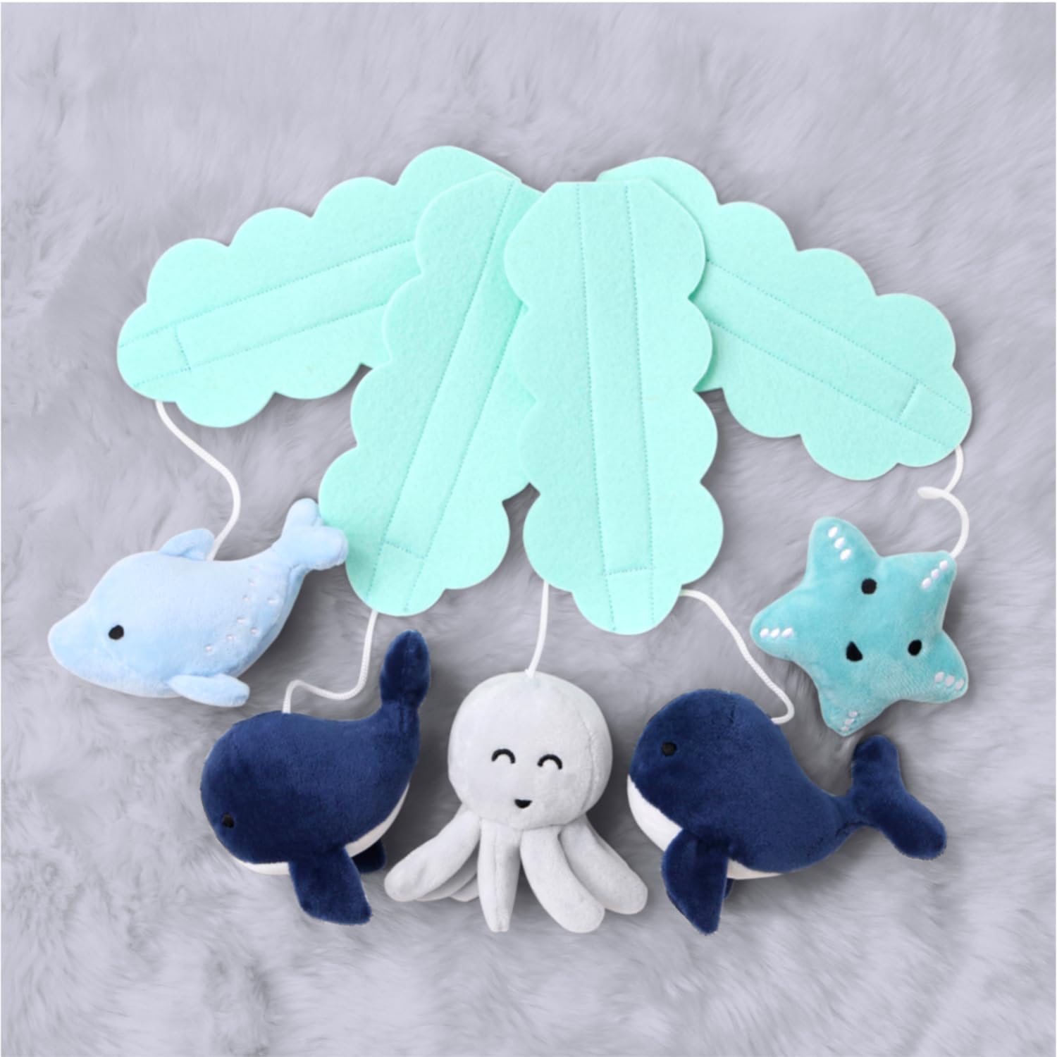 Musical Crib Mobile with Ocean Animals