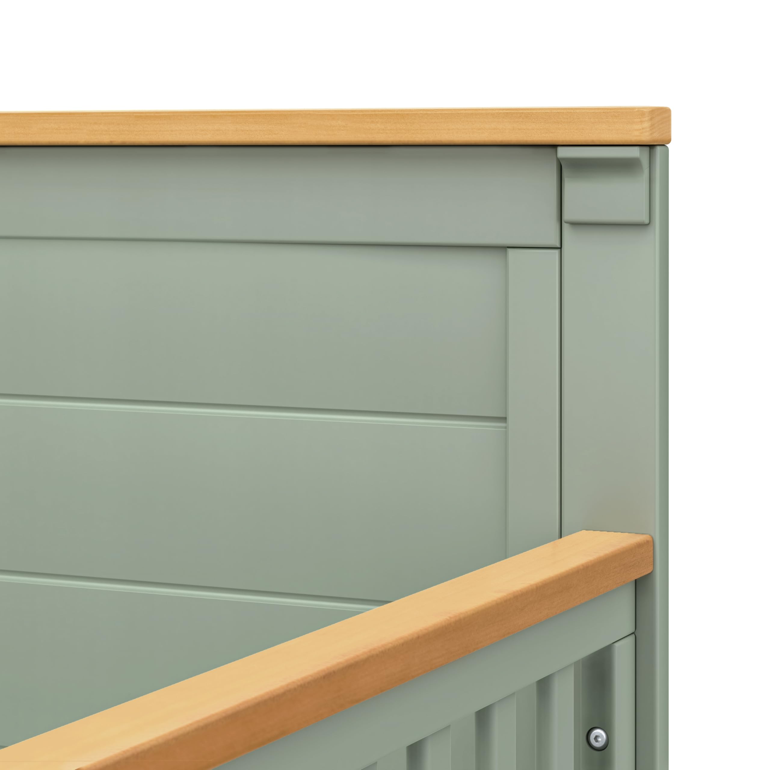 4-in-1 Convertible Baby Crib with Adjustable Heights