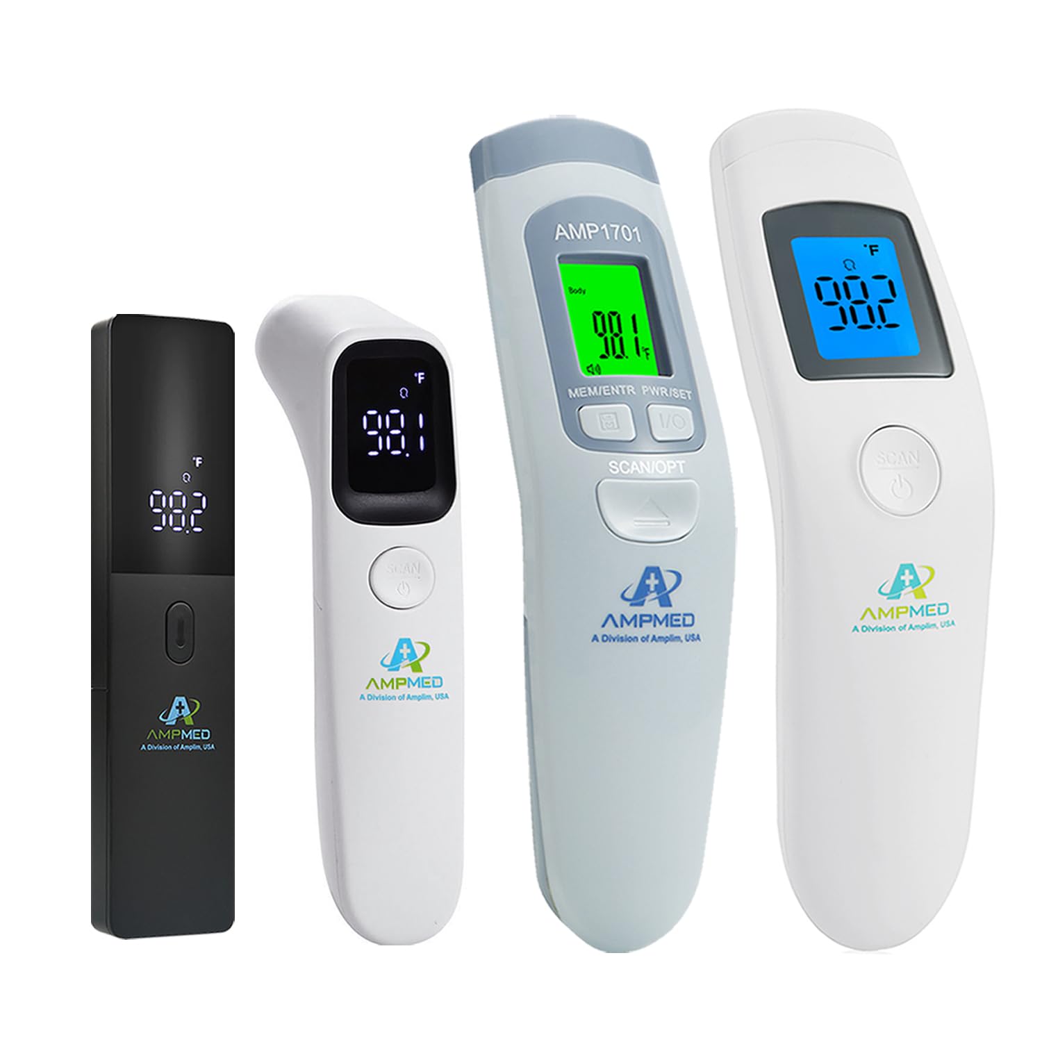 4-Pack Hospital & Medical Grade Non Contact Digital Infrared Forehead Thermometer