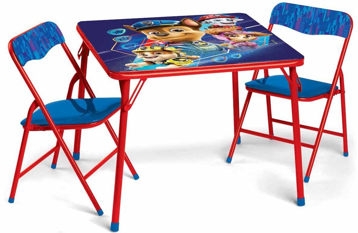 Kids Table & Chairs Set for Kid and Toddler 36 Months Up to 7 Years, Includes: 1 Table (24" L x 24" W x 20" H), 2 Chairs (13" L x 13.5" W x 21" H) Weight Limit: 70 lb