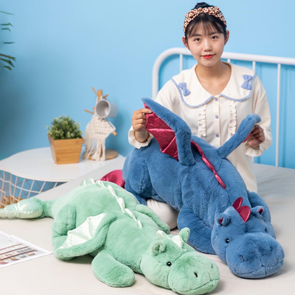 Weighted Stuffed Animals 10Lbs 35.4", Weighted Dragon Stuffed Animal for Kids and Adults