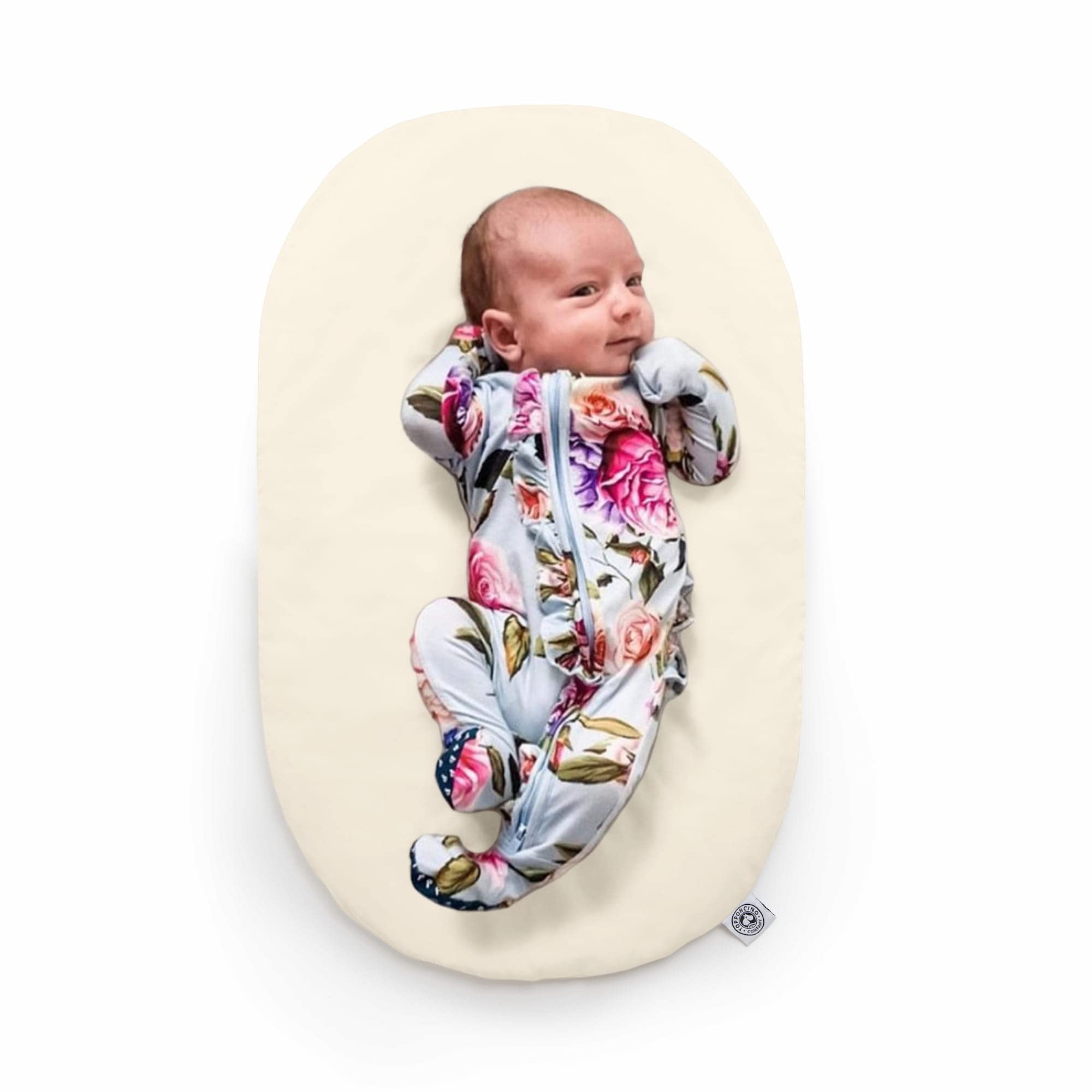Montessori Baby Pillow by The Topponcino Company Exclusive Natural Color