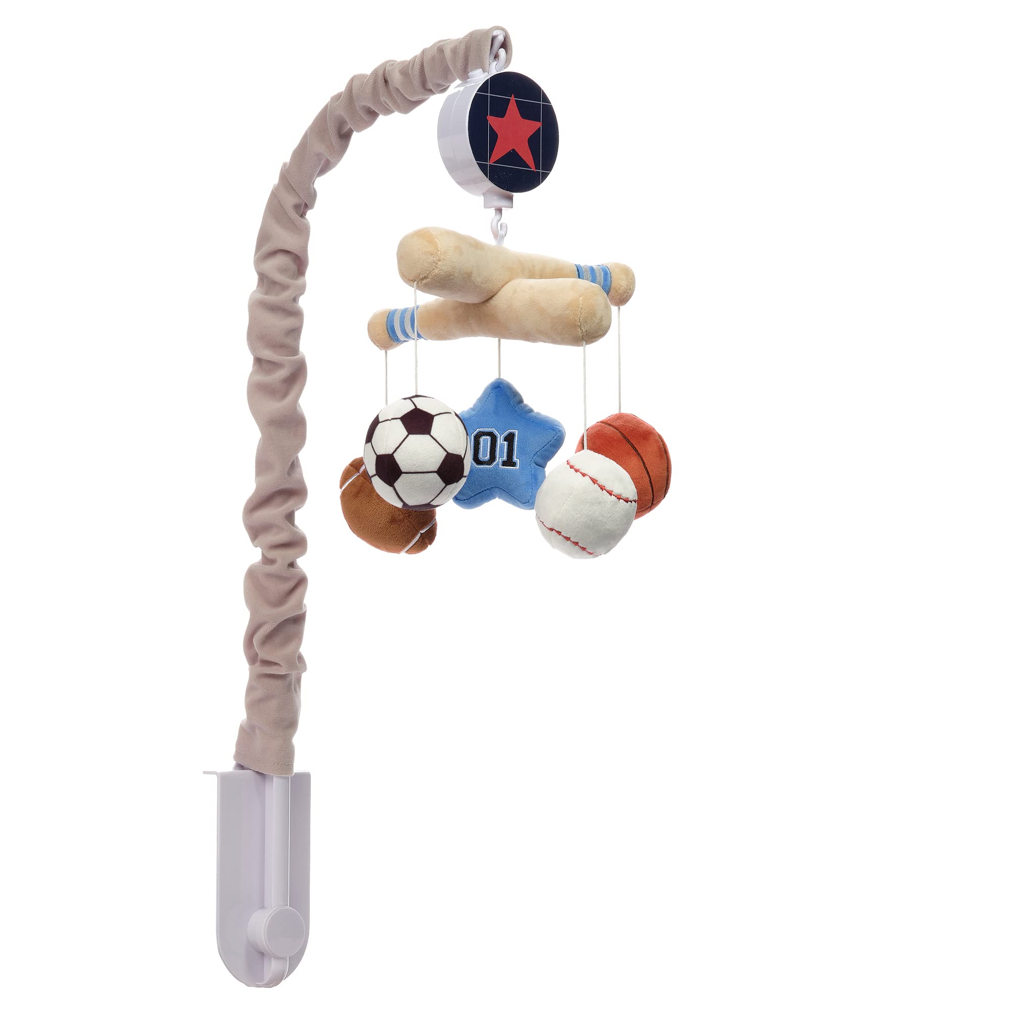 Baby Sports Musical Baby Crib Mobile Soother Toy - Gray