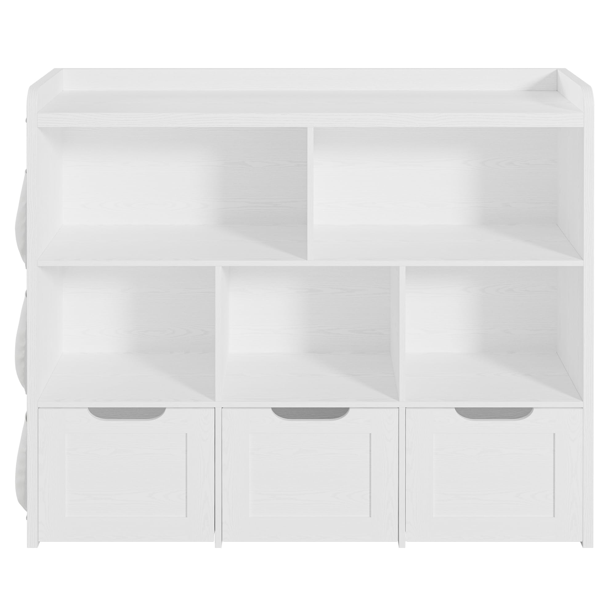 Toy Storage Organizer with Drawers and Cubbies