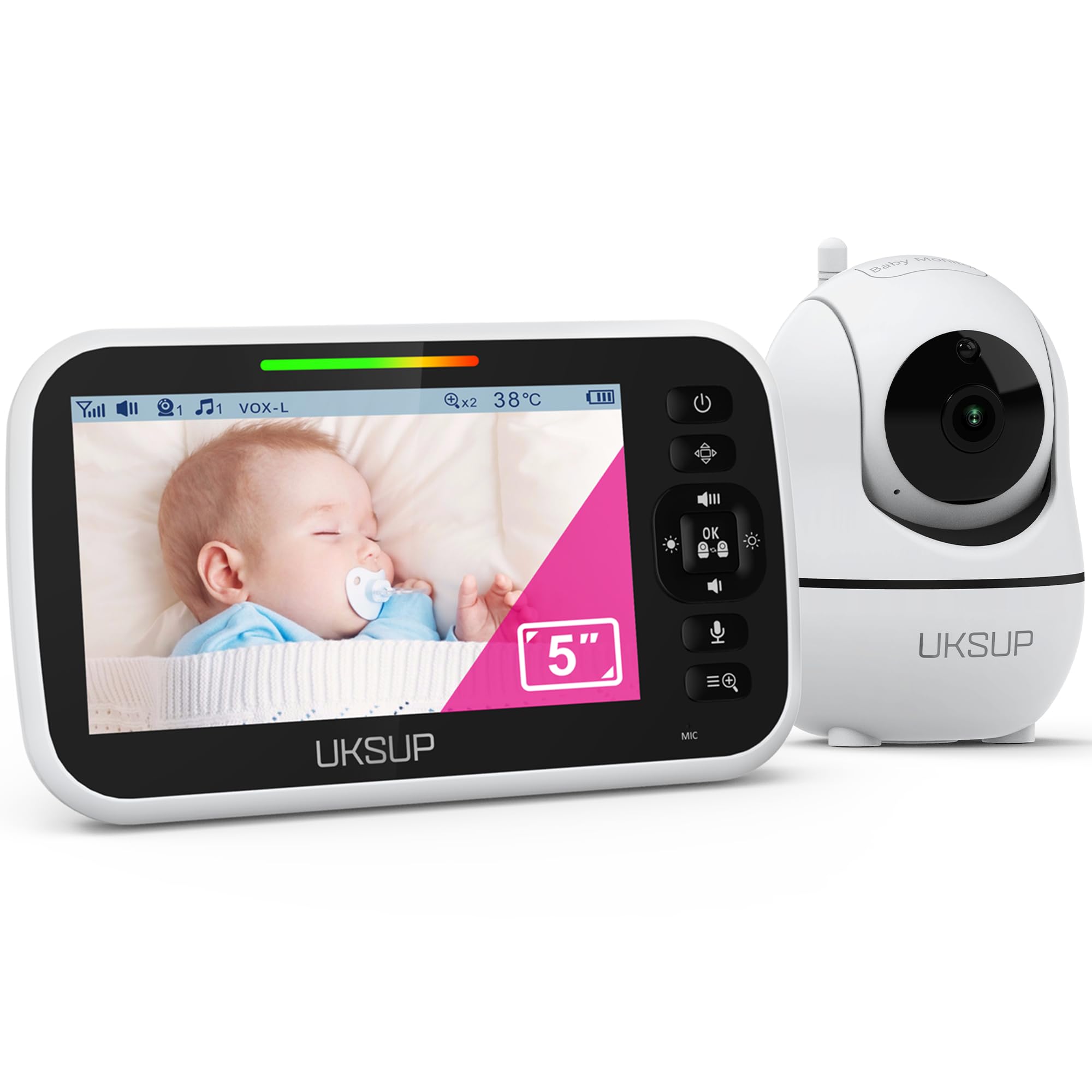 Monitor with Camera and Audio- Video Baby Monitor with 960ft