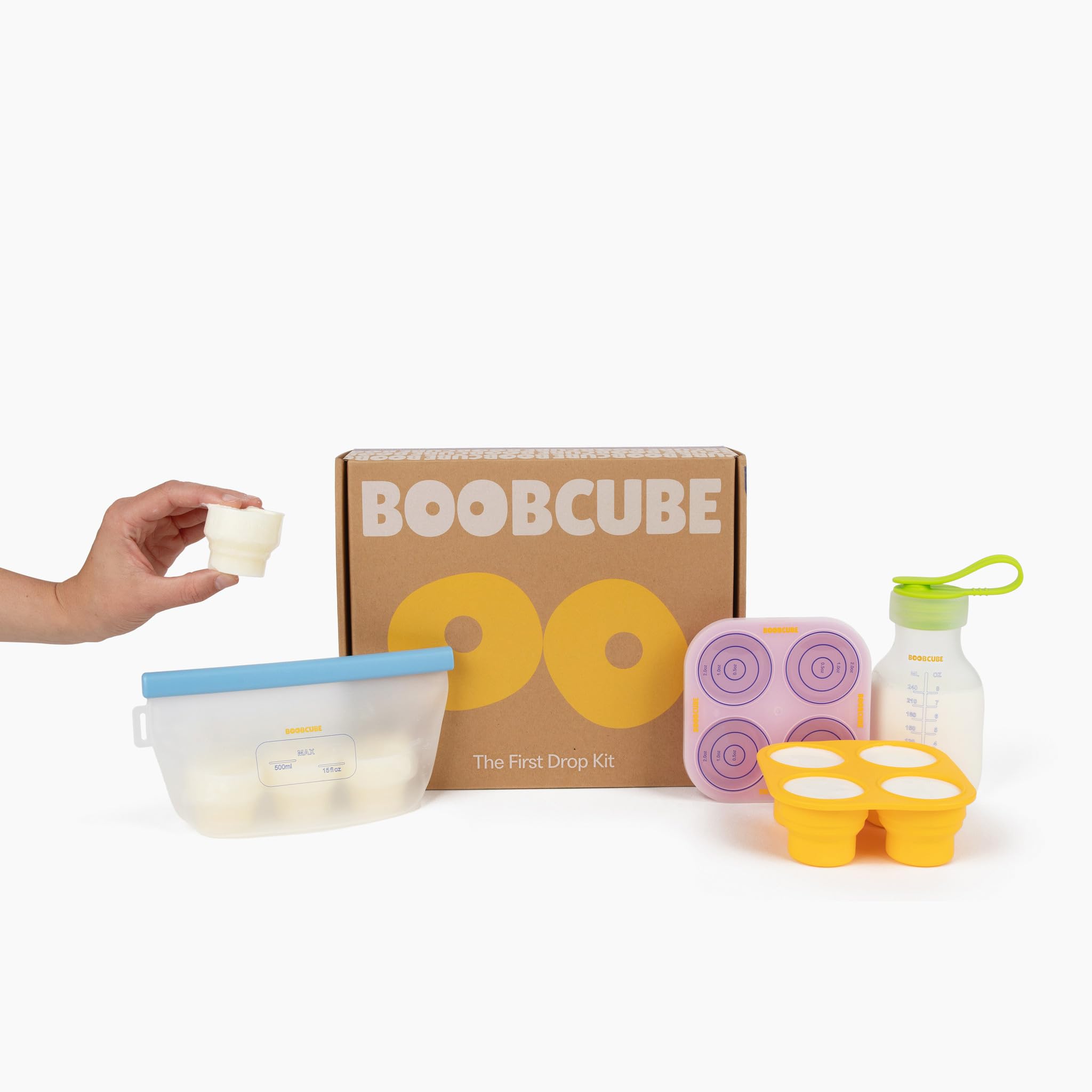 Breastmilk Storage Reusable Freezer Trays with Lid l Baby Food Cube 4pcs