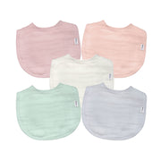 Absorbent Organic Cotton Muslin Bibs, 0-12mo Hypoallergenic