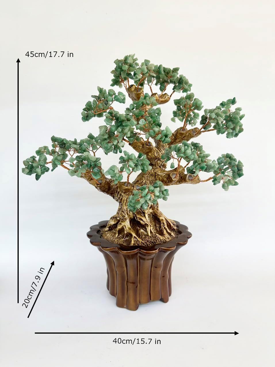 MARBLE SHOP 17.7 inch Feng Shui Money Tree, Large Crystal