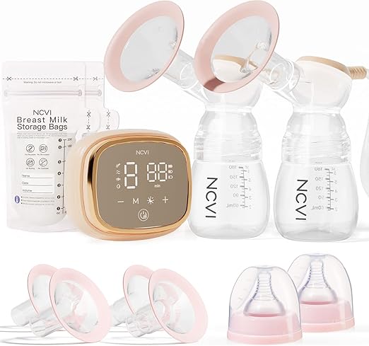 Double Electric Breast Pump 8116, Customizable Mode/Suction/Speed