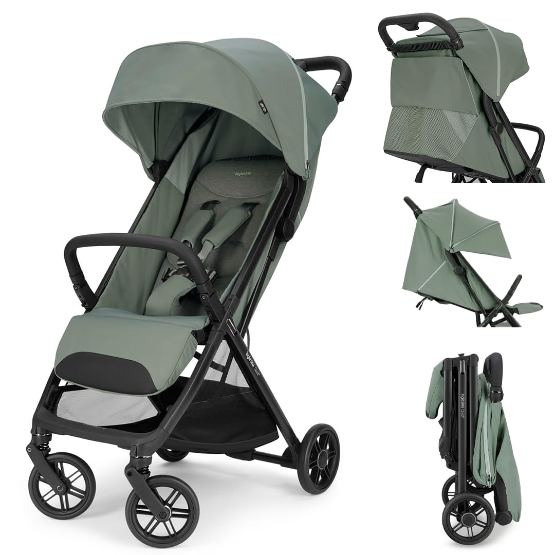 Quid³ Stroller, Planet Green - Compact Reclining Travel Stroller