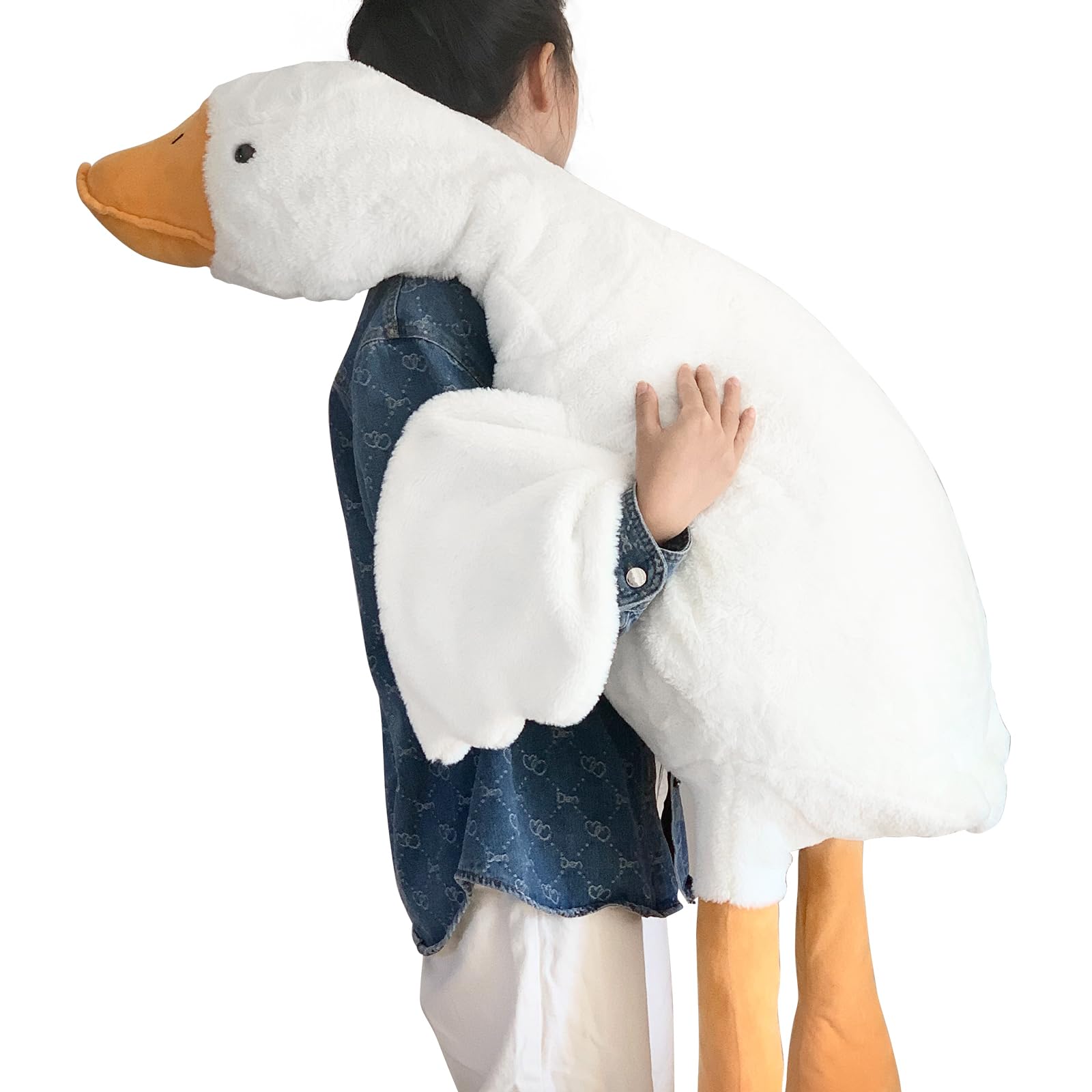 Goose Stuffed Animal, 74.8in/190cm Giant Sleeping Hugging Pillow