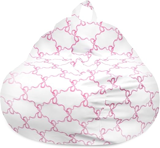 Bean Bag Chair for Teens (No Filler) Stuffed Animal Storage