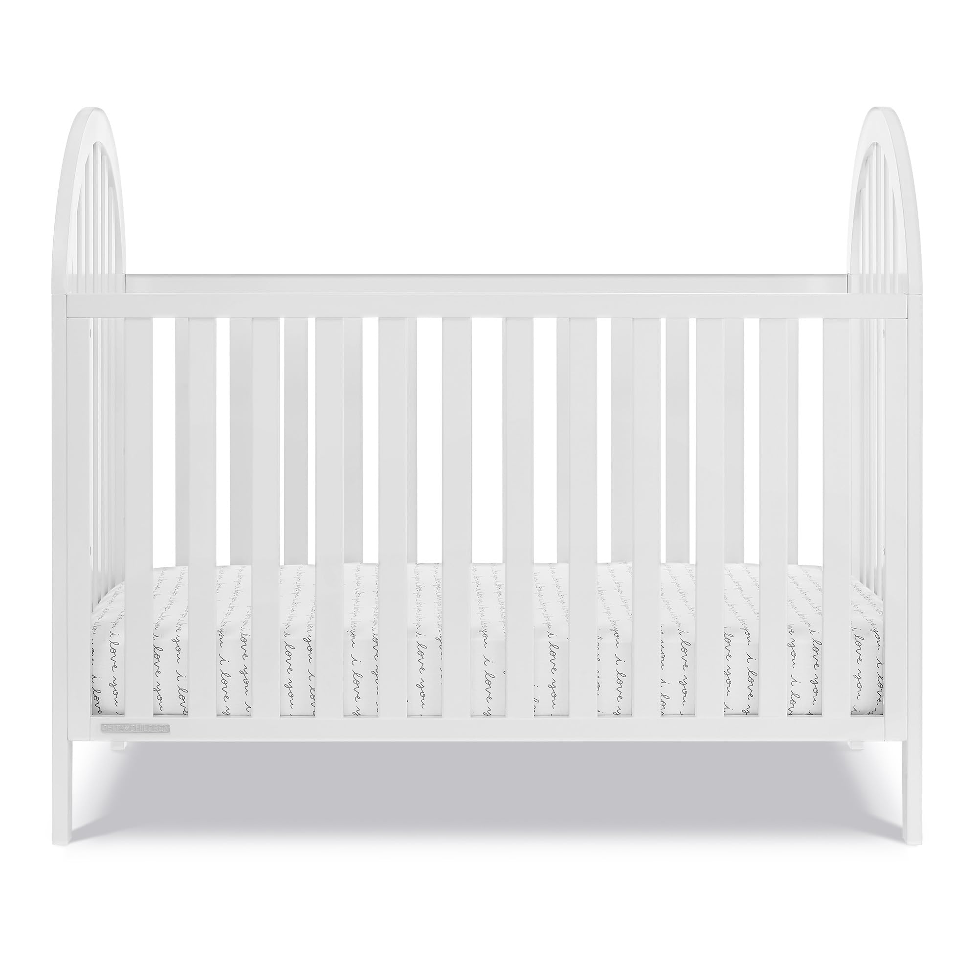 Milano 4-in-1 Convertible Crib - Greenguard Gold Certified, Bianca White