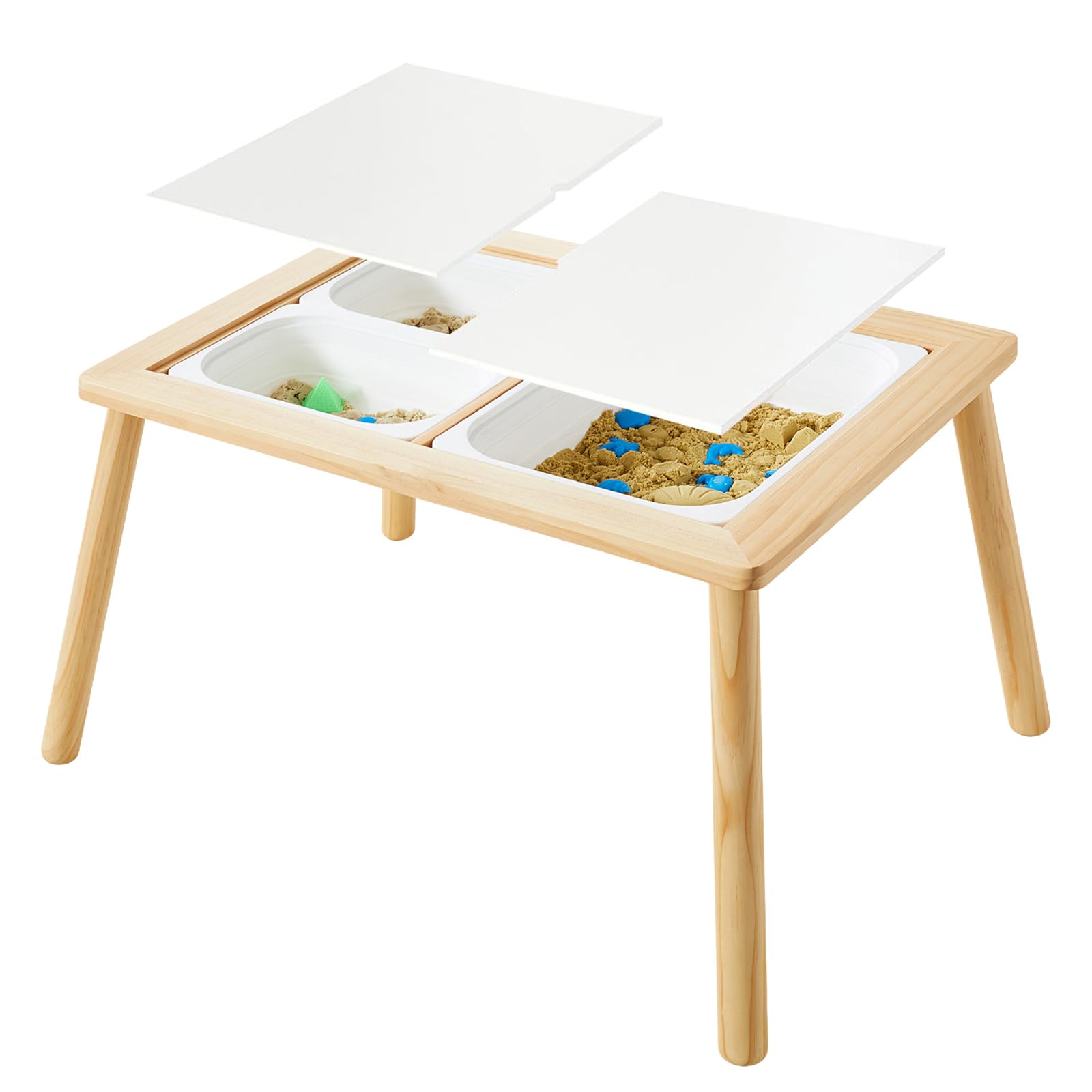Sensory Table for Toddlers, Indoor Table with Storage Bins