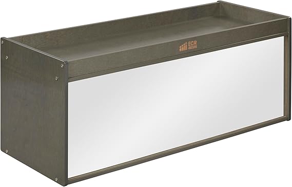 Storage Cabinet with Activity Top and Mirror, Classroom Furniture, Natural