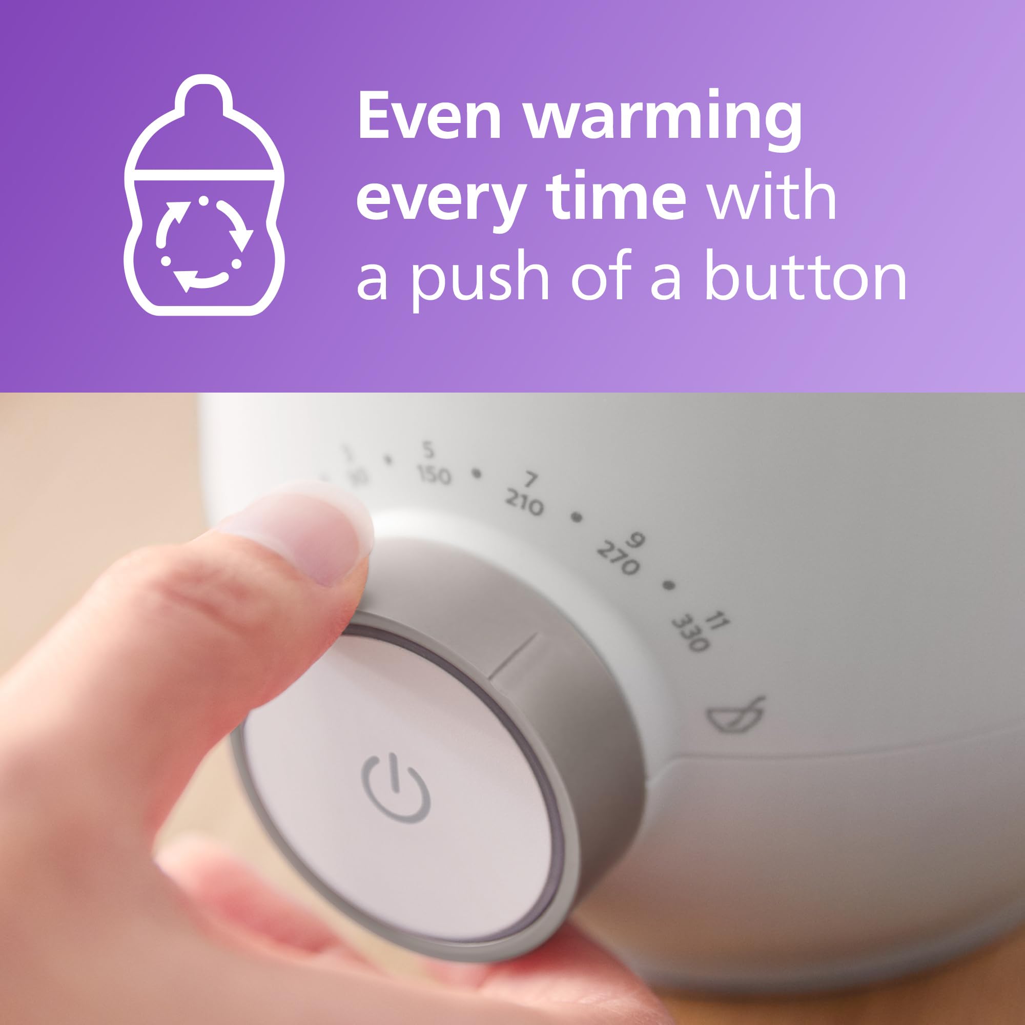 Philips Avent Premium Fast Bottle Warmer, with Smart Temperature