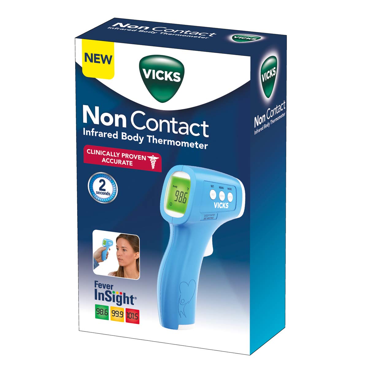 Non-Contact Infrared Thermometer for Forehead, Food and Bath – Fast, Reliable