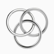 Silver Plated Baby Rattle - 3 Ring