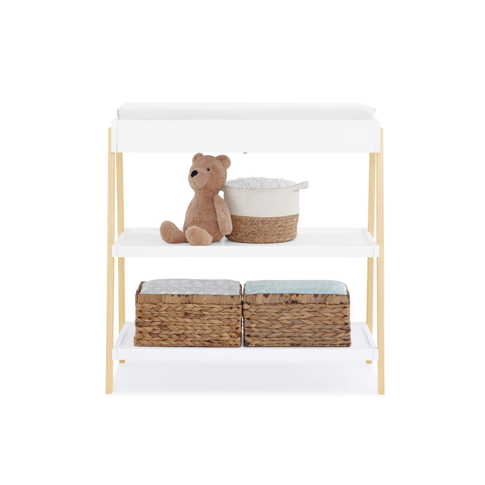 Scout Changing Table - Greenguard Gold Certified, Bianca White/Natural