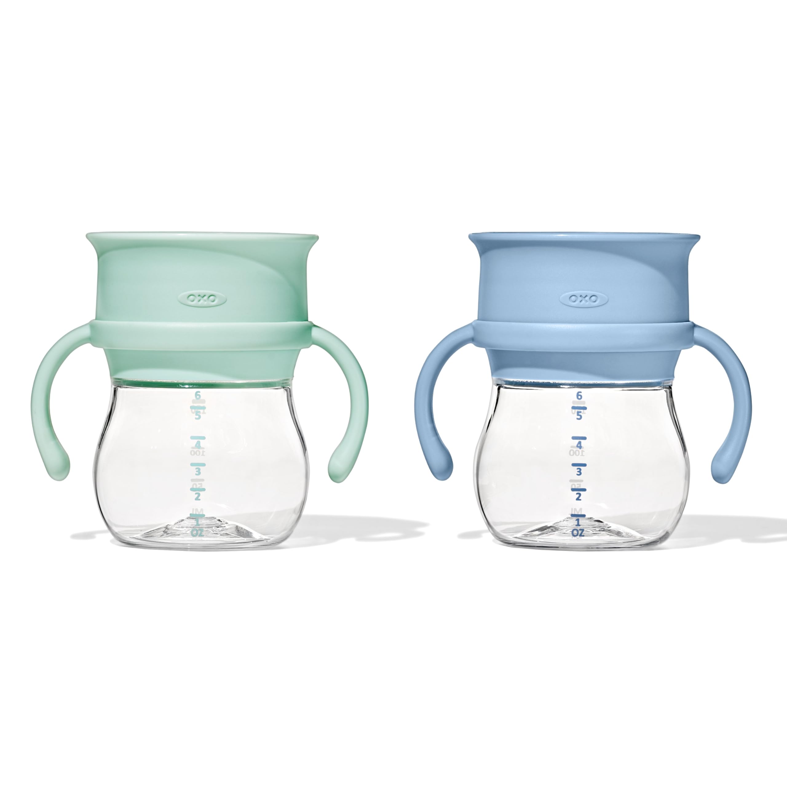 OXO Tot Transitions 360 Cup 6 oz. with Handles - Opal and Dusk - 2 pack