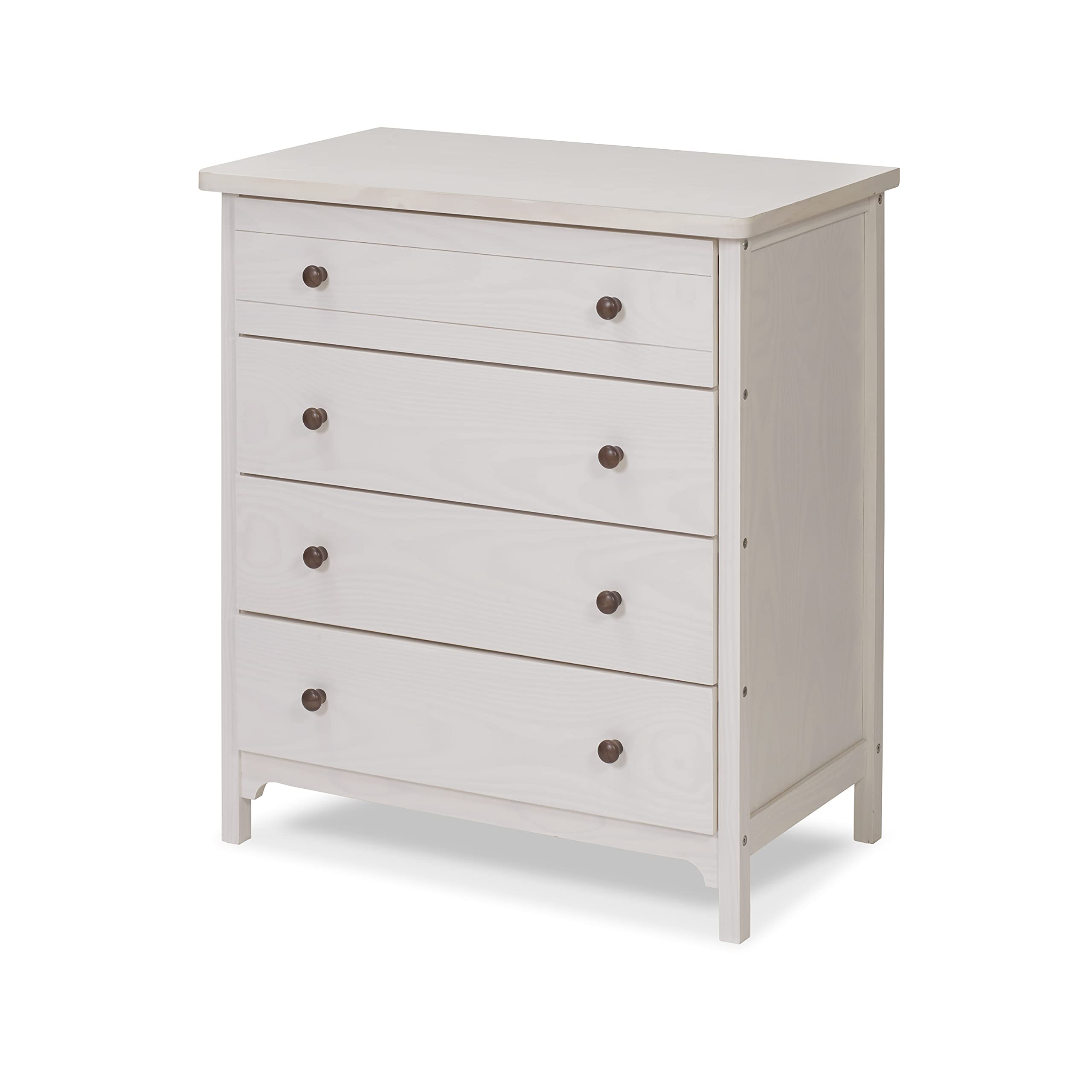 Furniture Farmhouse 3-Piece Nursery Set with 4-in-1 Convertible Crib, 4-Drawer Dresser