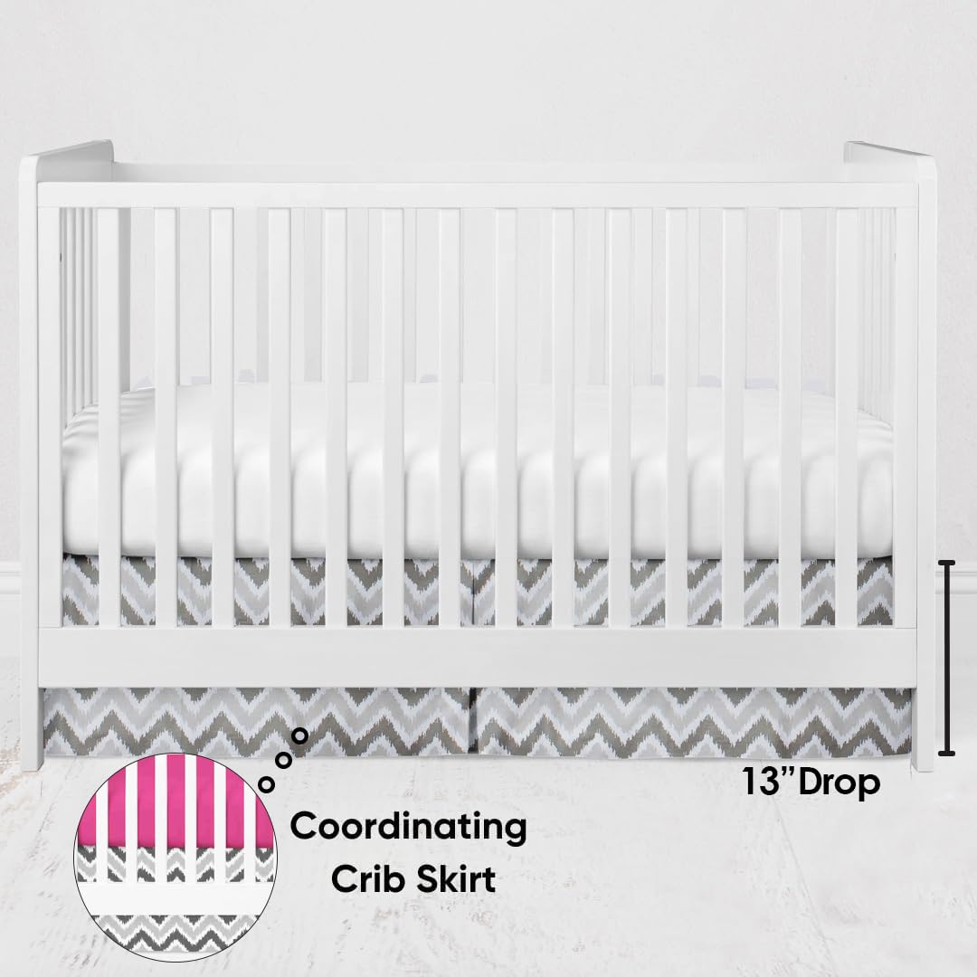 6-Piece Crib Bedding Set with Muslin Swaddling Blankets