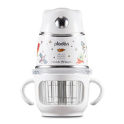 PLODON Baby Food Maker - Food Puree Processor, Fruits, Vegetables, Meats and Potatoes Mini Food Blender, Suitable for Avocados, Grapes and Strawberries Space Silver, 10 oz Gift Package