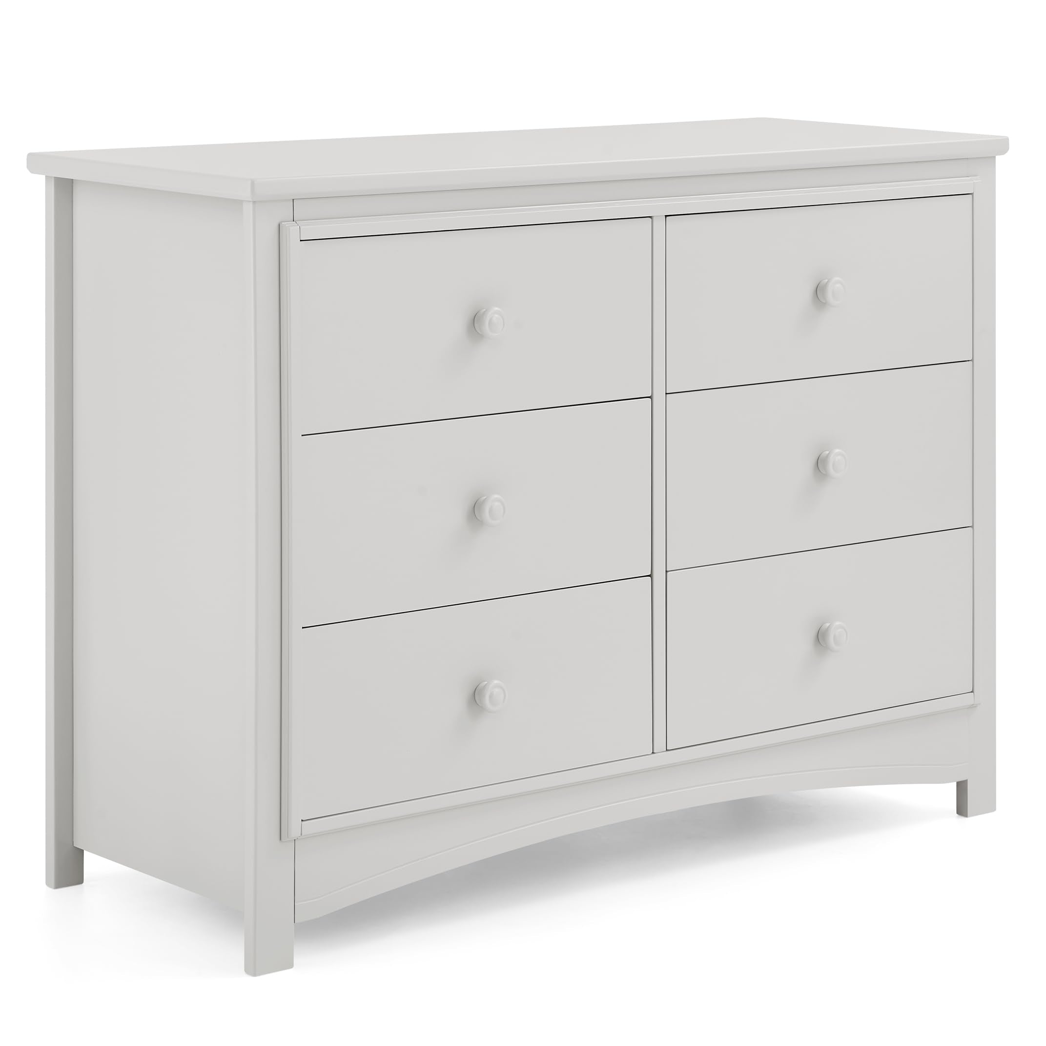 Perry 6 Drawer Dresser - Greenguard Gold Certified, Moonstruck Grey