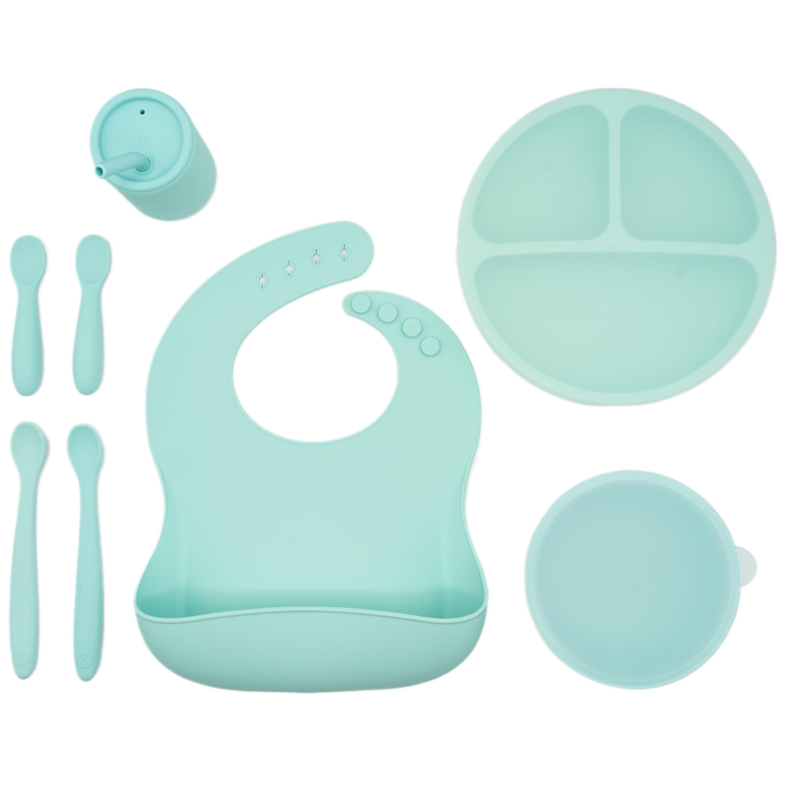 Led Weaning Bundle, Silicone Suction Bowl, Spoons