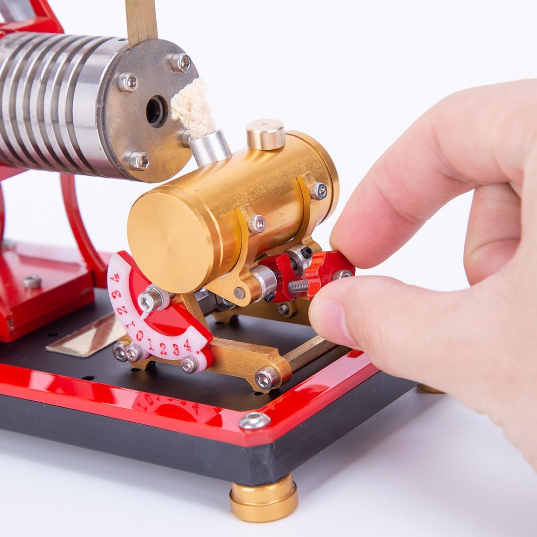 Wooptoothy VE-01 Engine Model Kits, Beam Vacuum Engine Model Kit for Adults, Engine Motor Model Educational Physics Experiment STEM Model