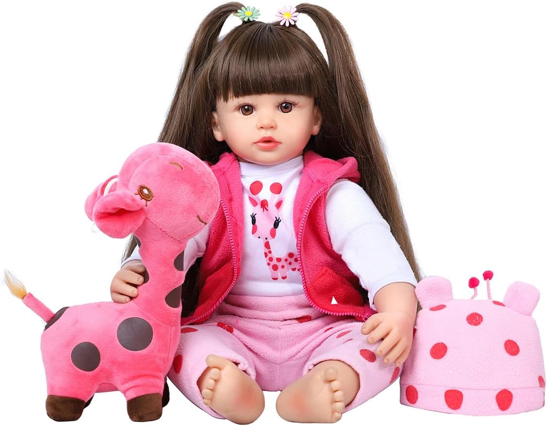 Reborn Baby Dolls 24 Inch - Realistic Toddler Silicone Baby Doll Girl