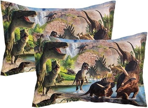 A & S Kids Unicorn Pillowcases 2 Pieces Cute Magical with Flowers