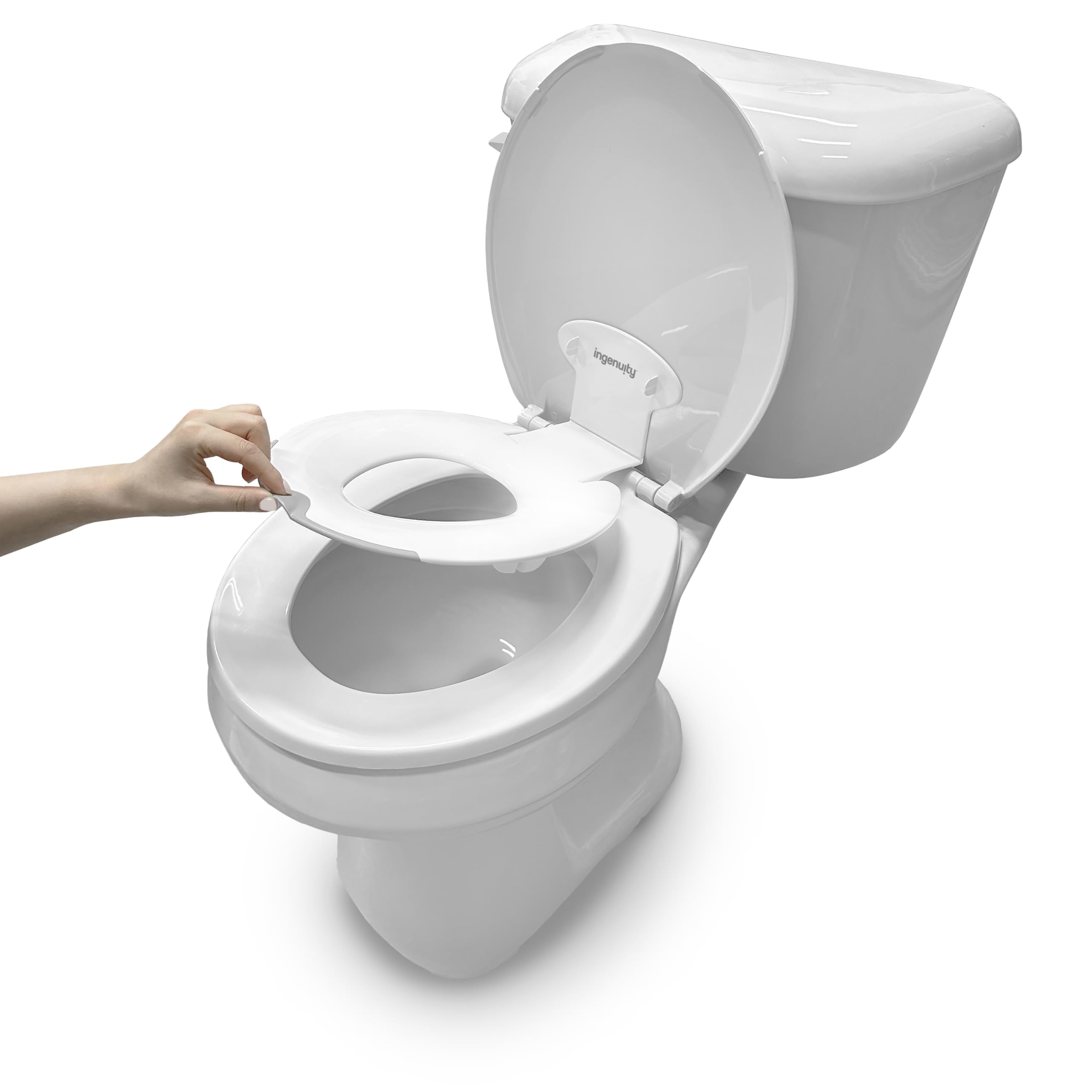 ity by Ingenuity Flip & Sit Potty Seat (White) – Easy to Set Up & Remove