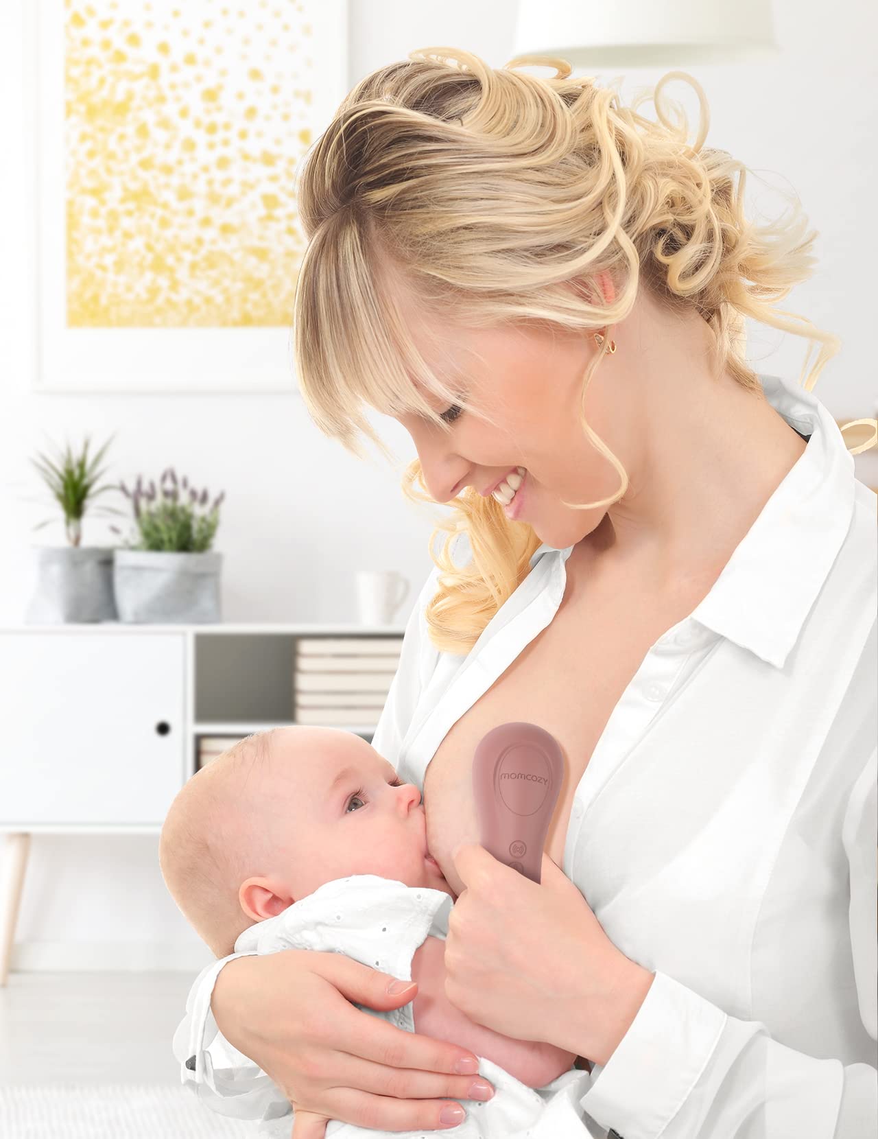 Rolling Lactation Massager with Heat, 3-in-1 Real-Like Massage for Relieve Clogged Ducts