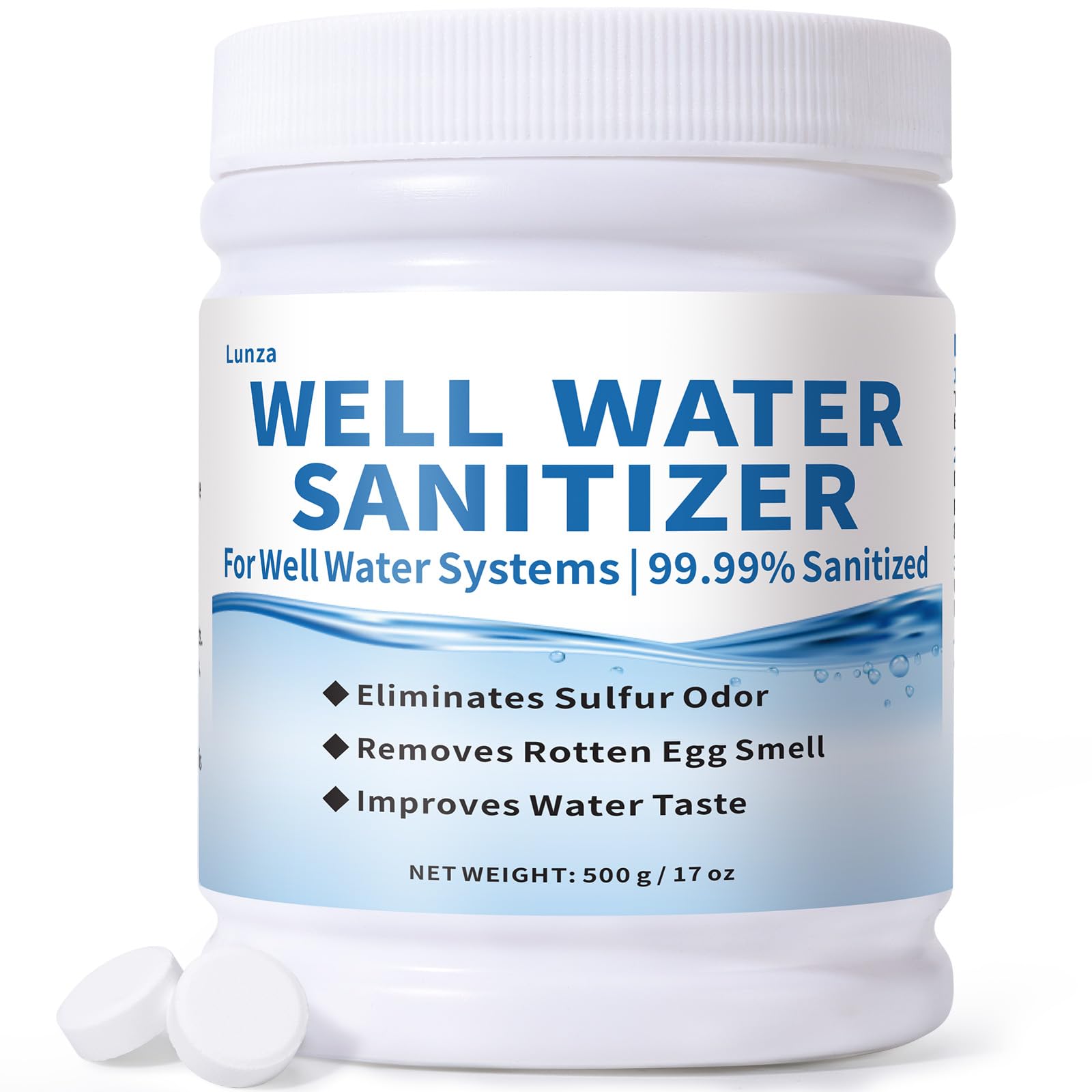 Item Form	Tablet Well Water Sanitizer Kit – 99.99% Well Cleaning Strength | Removes Sulfur Odors, Rotten Egg Smells & Iron Buildup | Non-Toxic, Food-Grade Safe | Ideal for Shallow and Deep Wells