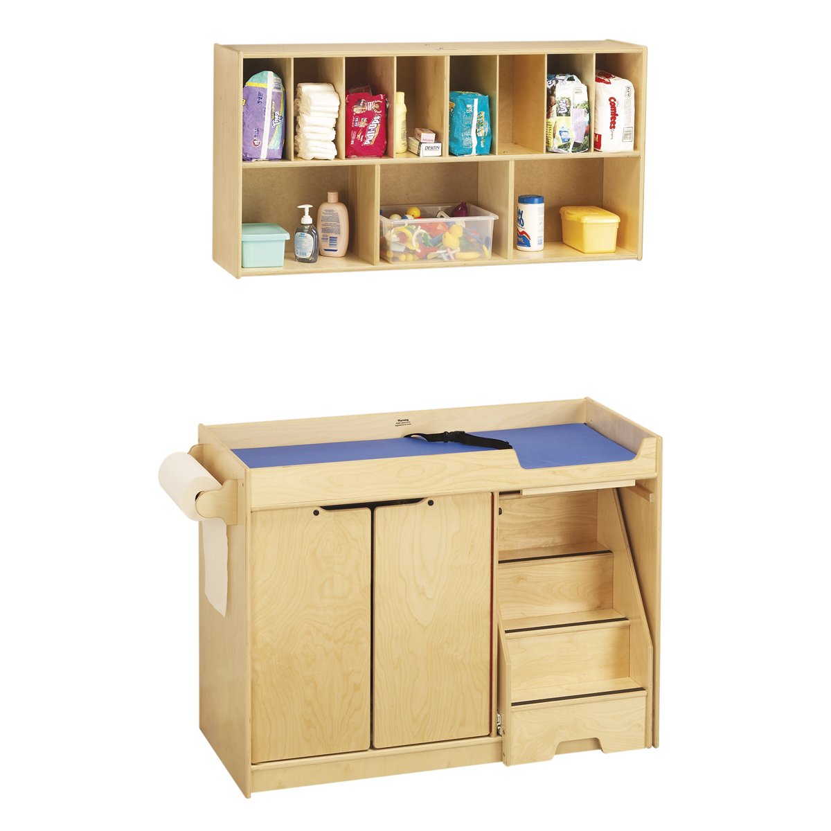 5143JC Changing Table - with Stairs Combo